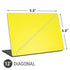 Yellow Solid Universal Laptop 12in (9.8 x 6.8in) Skin